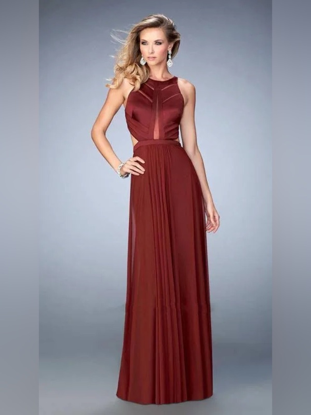 La Femme Gown in Garnet